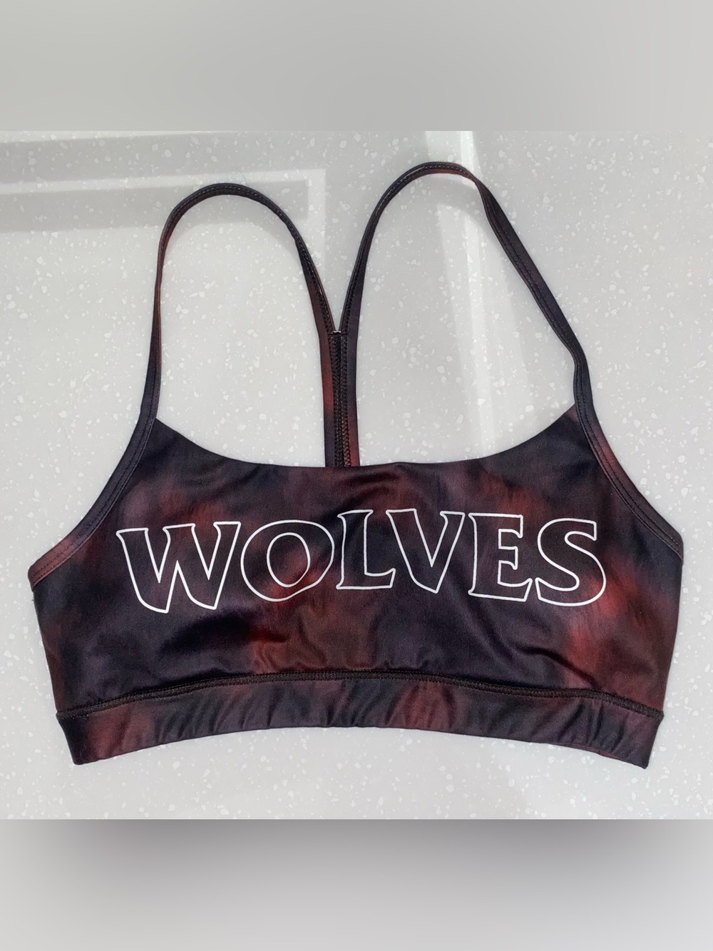Darc Sport Wolves “Wolf Fur” Pattern Sports Bra